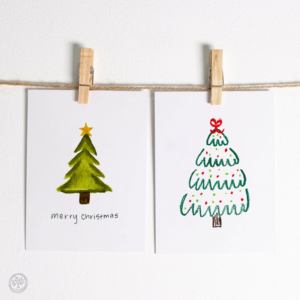 Merry Christmas Trees Notecard Pack